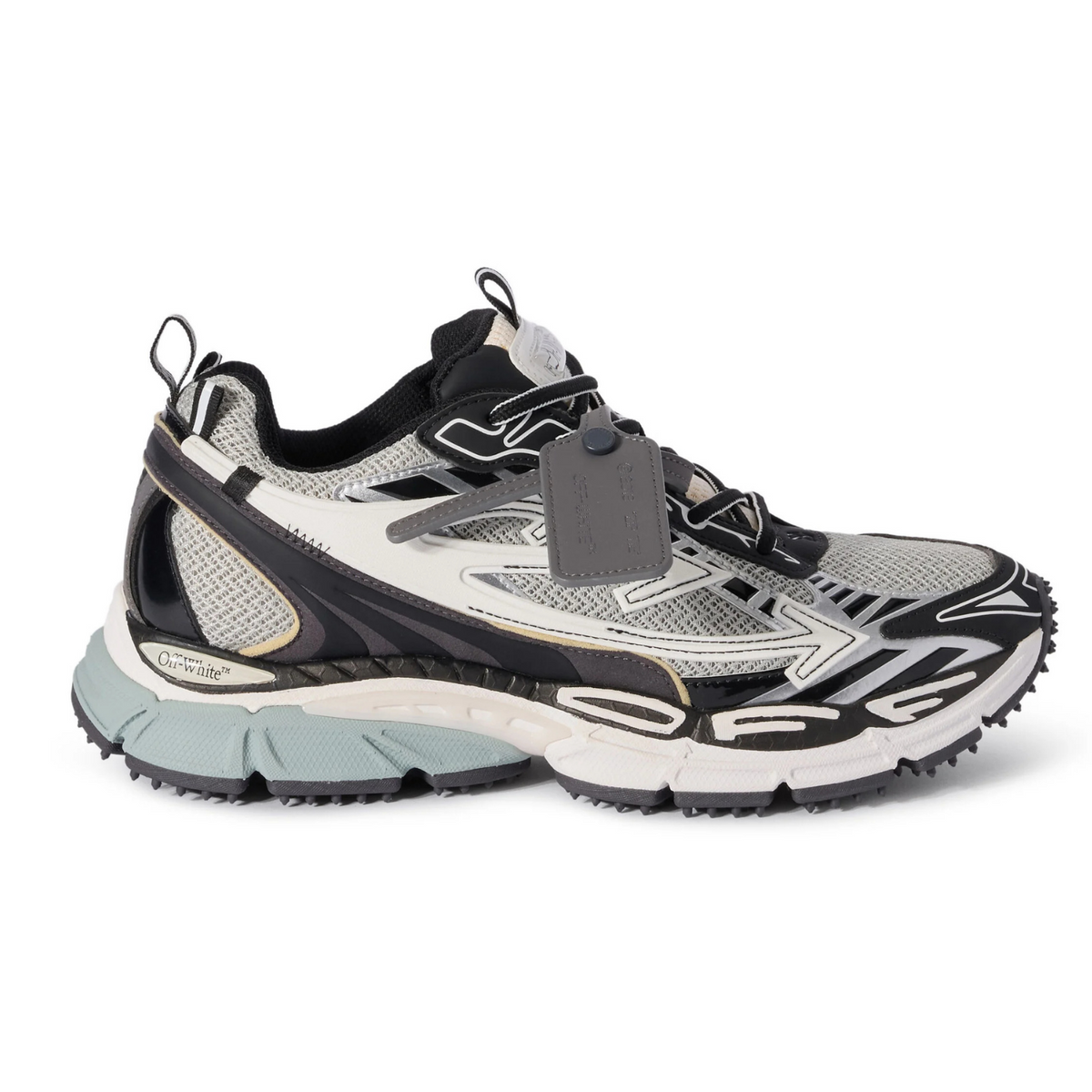 Off-White Be Right Back Grey Black White Sneakers