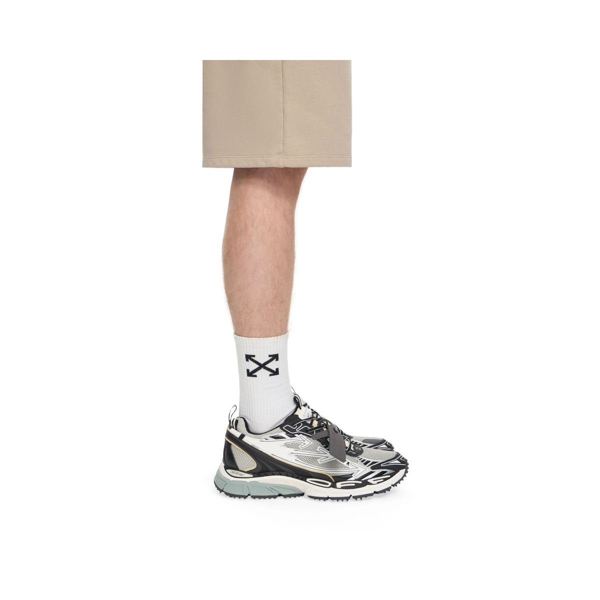 Off-White Be Right Back Grey Black White Sneakers