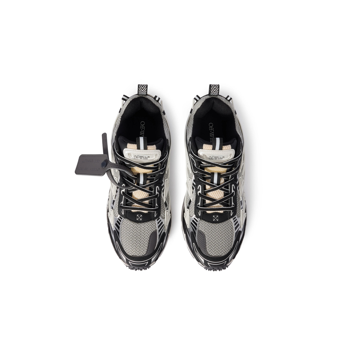 Off-White Be Right Back Grey Black White Sneakers