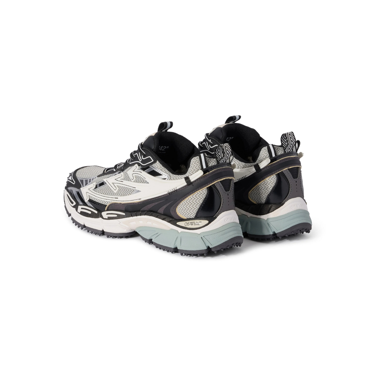 Off-White Be Right Back Grey Black White Sneakers